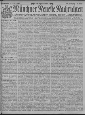 Münchner neueste Nachrichten Mittwoch 24. Mai 1893