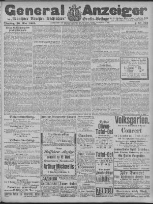 Münchner neueste Nachrichten Dienstag 30. Mai 1893