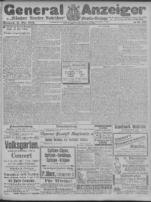 Münchner neueste Nachrichten Mittwoch 31. Mai 1893