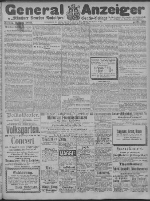 Münchner neueste Nachrichten Freitag 9. Juni 1893