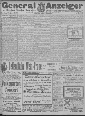 Münchner neueste Nachrichten Freitag 23. Juni 1893