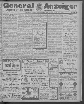 Münchner neueste Nachrichten Freitag 13. April 1894