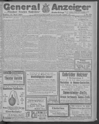 Münchner neueste Nachrichten Samstag 14. April 1894