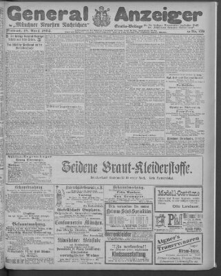 Münchner neueste Nachrichten Mittwoch 18. April 1894