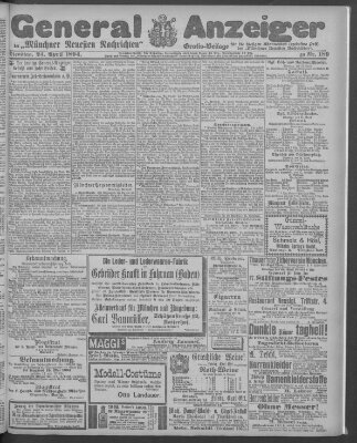 Münchner neueste Nachrichten Dienstag 24. April 1894