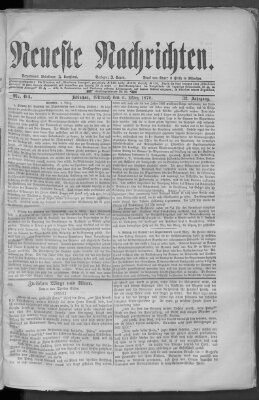 Neueste Nachrichten (Münchner neueste Nachrichten) Mittwoch 5. März 1879