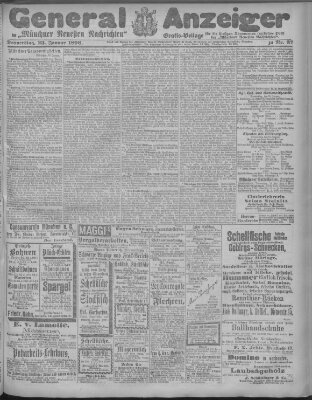 Münchner neueste Nachrichten Donnerstag 23. Januar 1896