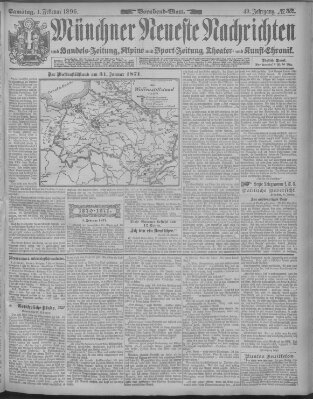 Münchner neueste Nachrichten Samstag 1. Februar 1896