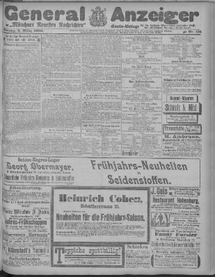 Münchner neueste Nachrichten Montag 9. März 1896