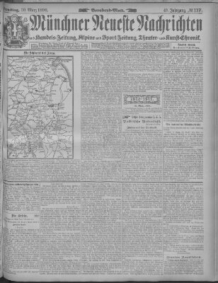 Münchner neueste Nachrichten Dienstag 10. März 1896