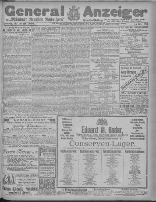 Münchner neueste Nachrichten Freitag 20. März 1896