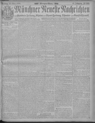 Münchner neueste Nachrichten Freitag 20. März 1896