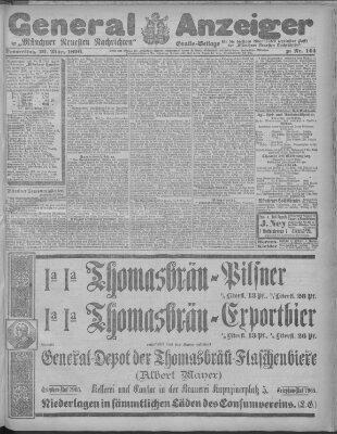 Münchner neueste Nachrichten Donnerstag 26. März 1896