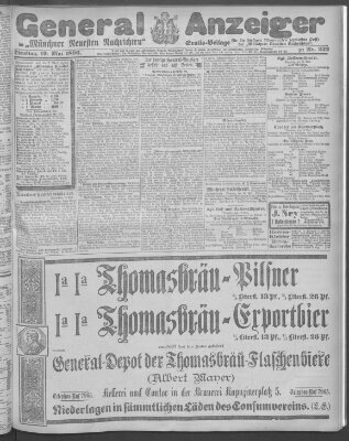 Münchner neueste Nachrichten Dienstag 19. Mai 1896