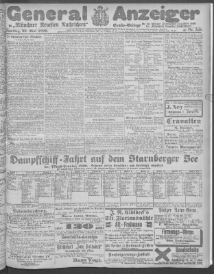 Münchner neueste Nachrichten Samstag 23. Mai 1896