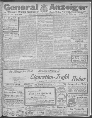 Münchner neueste Nachrichten Donnerstag 28. Mai 1896