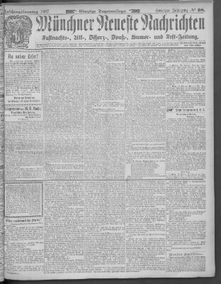 Münchner neueste Nachrichten Sonntag 28. Februar 1897