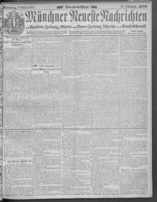 Münchner neueste Nachrichten Dienstag 2. März 1897