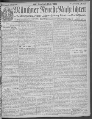 Münchner neueste Nachrichten Freitag 5. März 1897