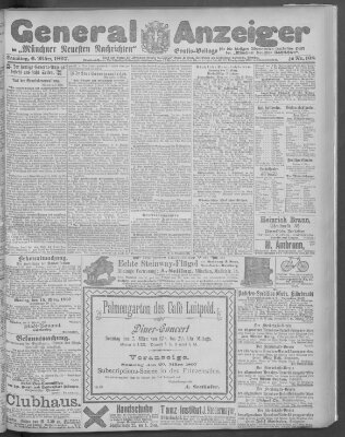 Münchner neueste Nachrichten Samstag 6. März 1897