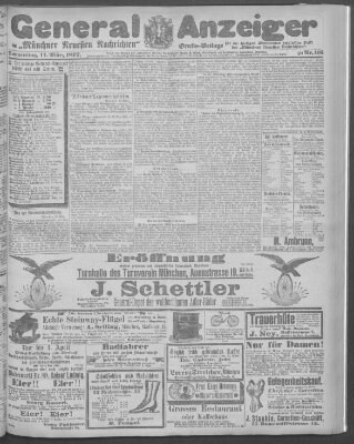 Münchner neueste Nachrichten Donnerstag 11. März 1897