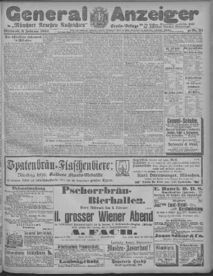 Münchner neueste Nachrichten Mittwoch 3. Februar 1897