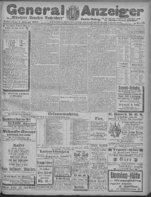 Münchner neueste Nachrichten Donnerstag 4. Februar 1897