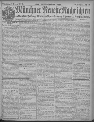 Münchner neueste Nachrichten Samstag 6. Februar 1897