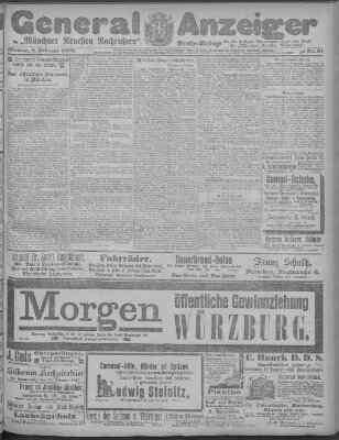 Münchner neueste Nachrichten Montag 8. Februar 1897