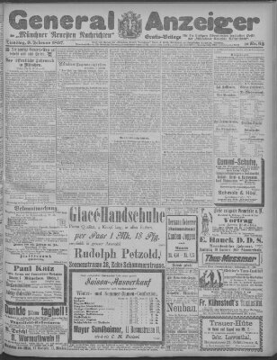 Münchner neueste Nachrichten Dienstag 9. Februar 1897