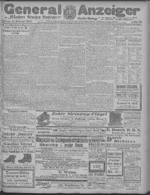 Münchner neueste Nachrichten Freitag 12. Februar 1897