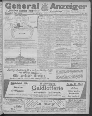 Münchner neueste Nachrichten Mittwoch 1. Mai 1895