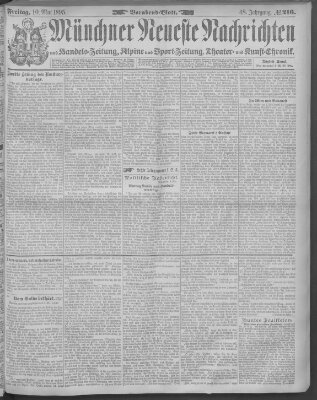 Münchner neueste Nachrichten Freitag 10. Mai 1895