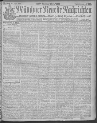 Münchner neueste Nachrichten Freitag 10. Mai 1895