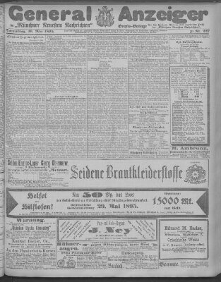 Münchner neueste Nachrichten Donnerstag 16. Mai 1895