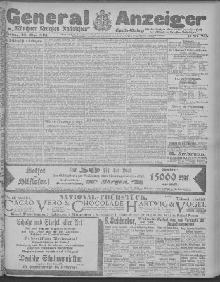 Münchner neueste Nachrichten Dienstag 28. Mai 1895