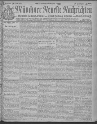 Münchner neueste Nachrichten Mittwoch 29. Mai 1895