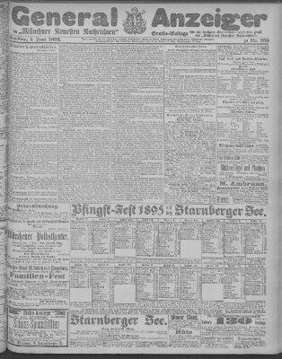 Münchner neueste Nachrichten Samstag 1. Juni 1895