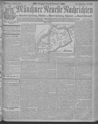 Münchner neueste Nachrichten Montag 3. Juni 1895