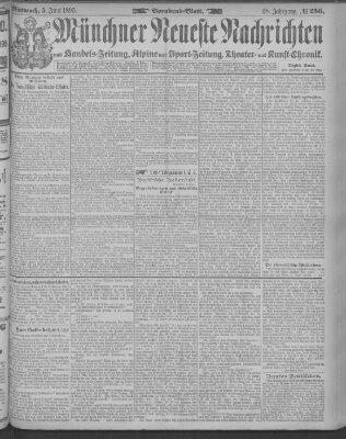 Münchner neueste Nachrichten Mittwoch 5. Juni 1895