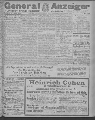 Münchner neueste Nachrichten Mittwoch 5. Juni 1895