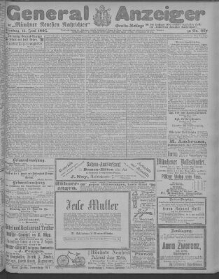 Münchner neueste Nachrichten Dienstag 11. Juni 1895