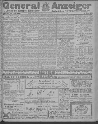 Münchner neueste Nachrichten Samstag 15. Juni 1895