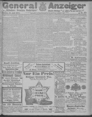 Münchner neueste Nachrichten Dienstag 18. Juni 1895