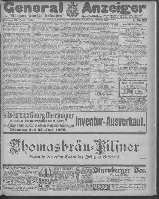 Münchner neueste Nachrichten Montag 24. Juni 1895