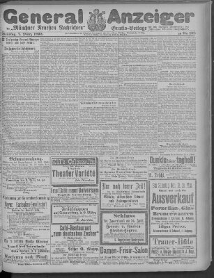 Münchner neueste Nachrichten Dienstag 7. März 1893