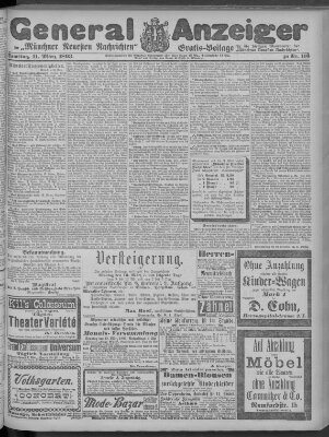 Münchner neueste Nachrichten Samstag 11. März 1893