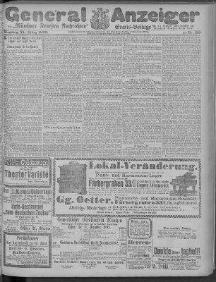 Münchner neueste Nachrichten Dienstag 14. März 1893