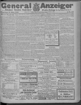 Münchner neueste Nachrichten Donnerstag 16. März 1893