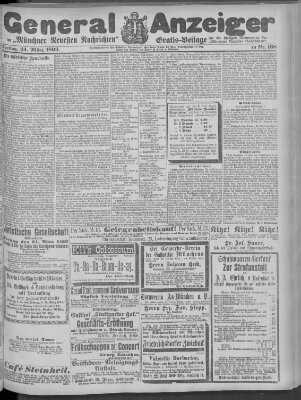 Münchner neueste Nachrichten Freitag 24. März 1893